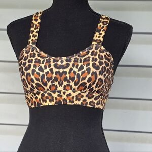 Wild Leopard Print Sports Bra